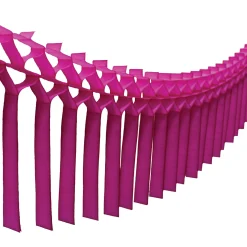Cerise Tissue Paper Streamer Garland 12ft