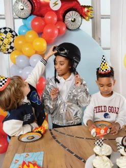 Checkered Flag Go! Race Car Party Hats 6ct