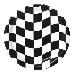 Checkered Flag Race Car Lunch Plates 8ct