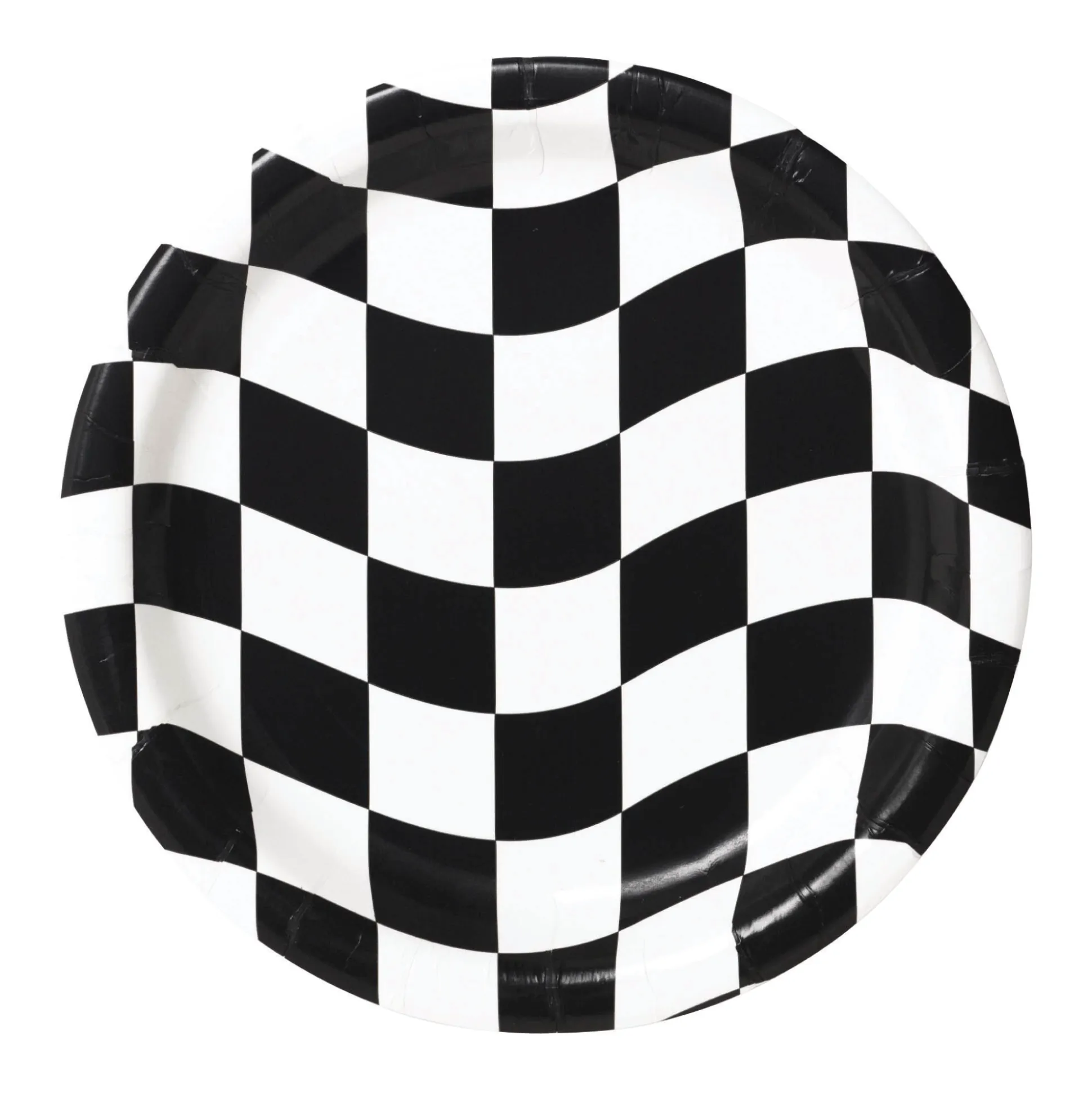 Checkered Flag Race Car Lunch Plates 8ct