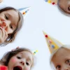 Circus Pompom Party Hats 6ct