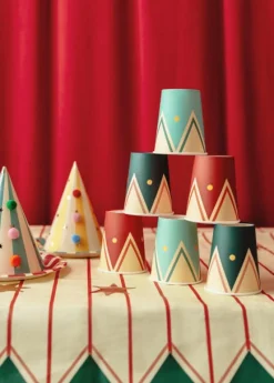 Circus Stripes and Stars Paper Table Cover