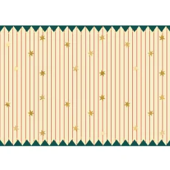 Circus Stripes and Stars Paper Table Cover