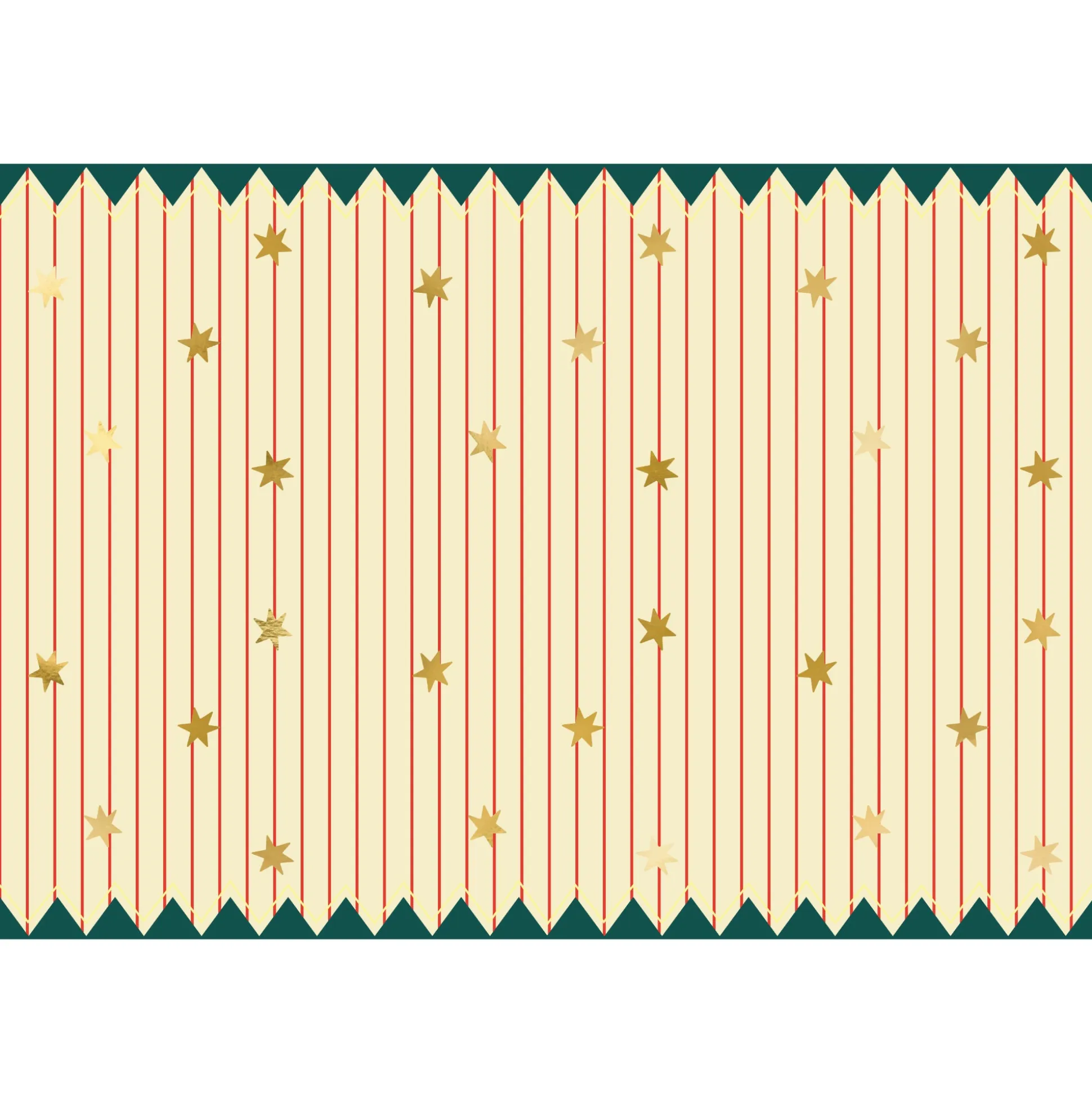 Circus Stripes and Stars Paper Table Cover