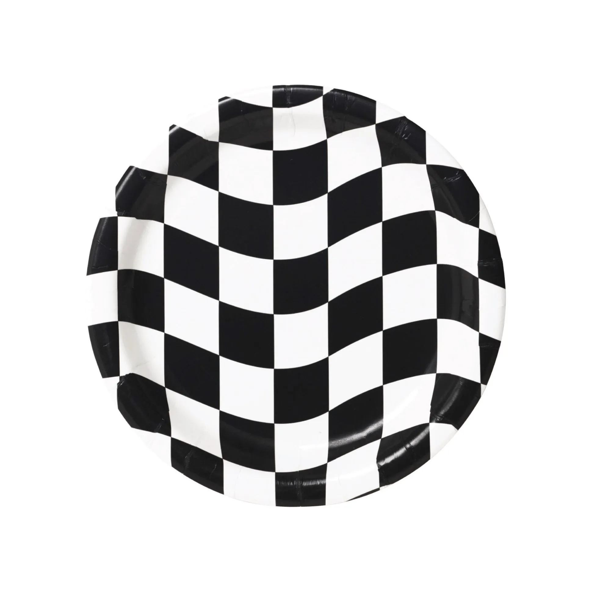 Classic Checkered Flag Dessert Plates 8ct