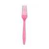 Classic Pink Plastic Forks 24ct