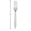 Classic Silver Plastic Forks 24ct
