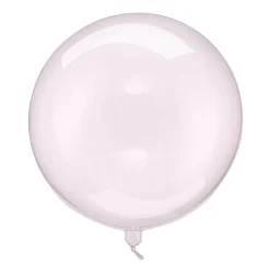 Clear Pink Sphere Balloon 15.7in