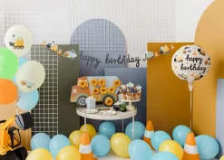 Construction Party Birthday Banner 6.5ft