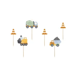 Construction Party Cupcake Toppers 6ct