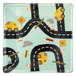 Construction Road Lunch Plates 8ct