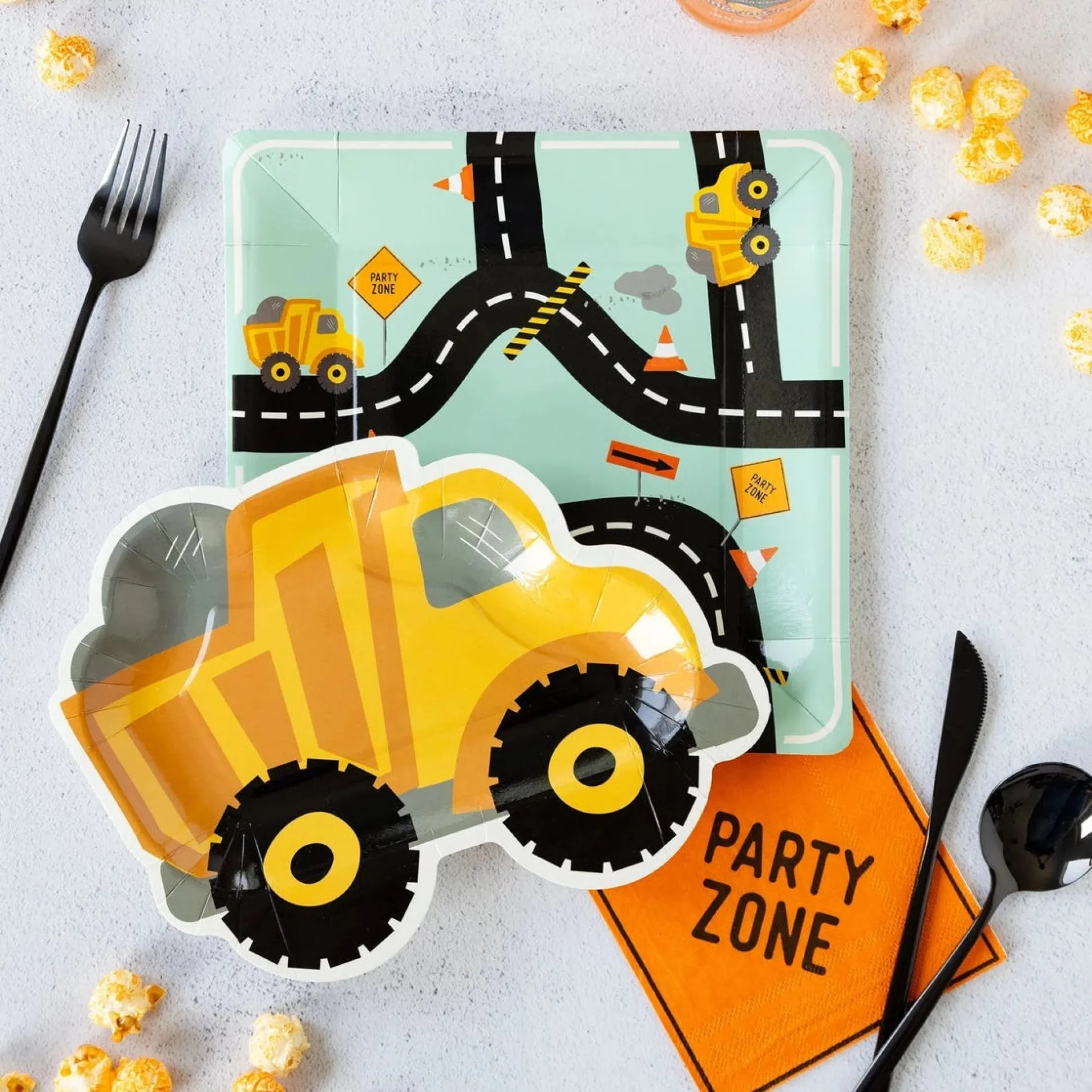 Construction Sign Paper Dessert Napkins 24ct