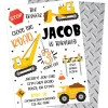 Construction Zone Birthday Party Invitation
