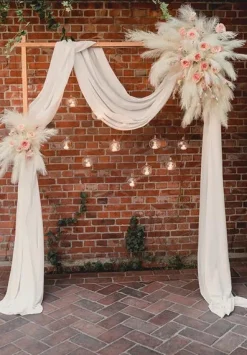 Cream Artificial Pampas Grass Stem 17.7in