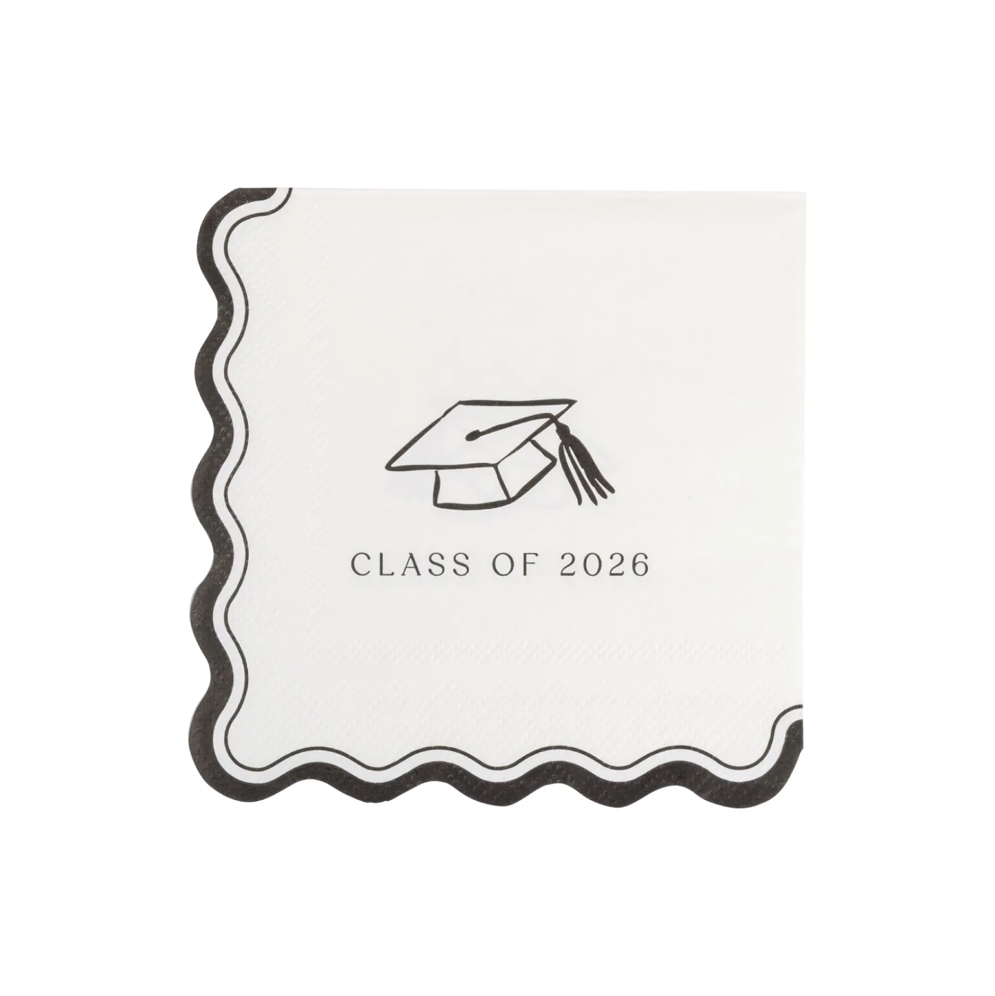 Cream Class of 2026 Dessert Napkins 18ct