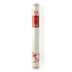 Cream & Red Holly Paper Table Runner