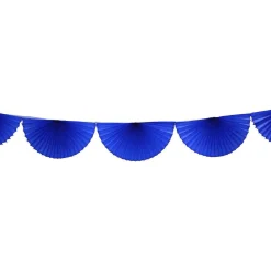 Dark Blue Bunting Fan Garland 10ft