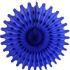 Dark Blue Tissue Paper Fan 18in