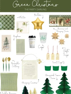 Dark Green Christmas Tree Honeycomb Paper Centerpiece 17in