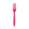 Dark Pink Plastic Forks 24ct