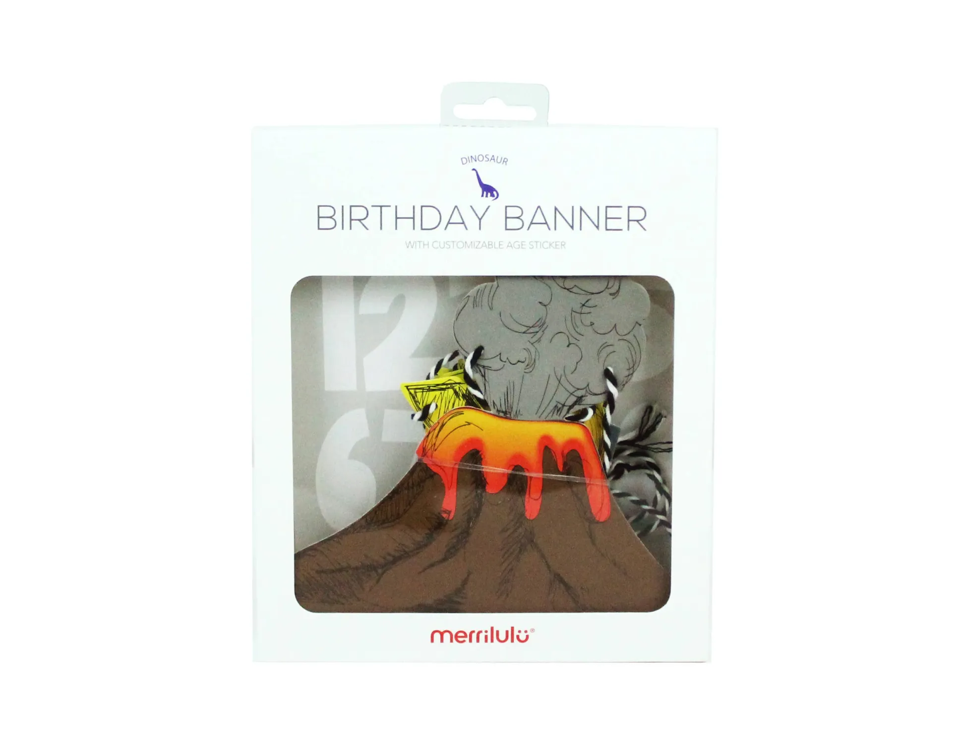 Dinosaur Birthday Age Banner