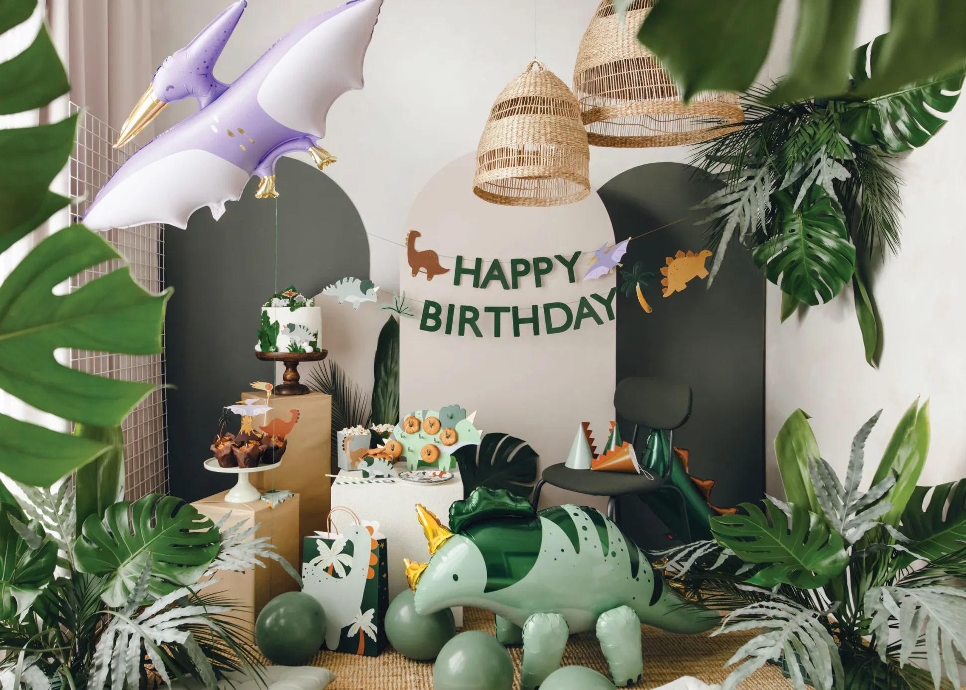 Dinosaur Happy Birthday Banner 10ft