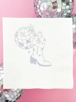 Disco Cowgirl Dessert Napkins 20ct
