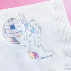 Disco Cowgirl Dessert Napkins 20ct