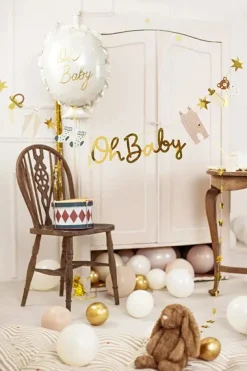 DIY Gold Oh Baby Icon Banner 8ft