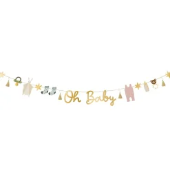 DIY Gold Oh Baby Icon Banner 8ft