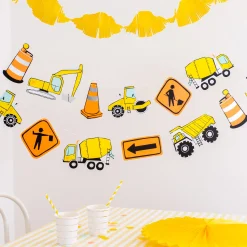 DIY Under Construction Party Garland 20ft