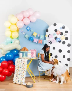 Dog Birthday Party Paper Table Runner 10ft