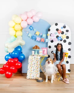 Dog Birthday Party Paper Table Runner 10ft