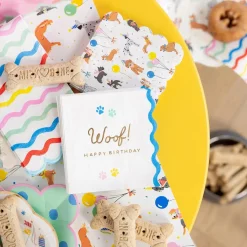 Dog Birthday Party Paper Table Runner 10ft