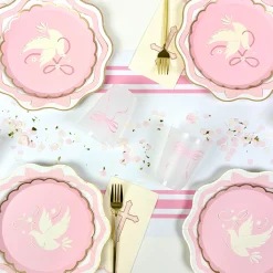 Dove Petal Pink Dessert Plates 8ct