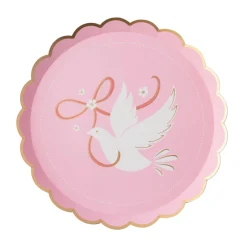 Dove Petal Pink Dessert Plates 8ct