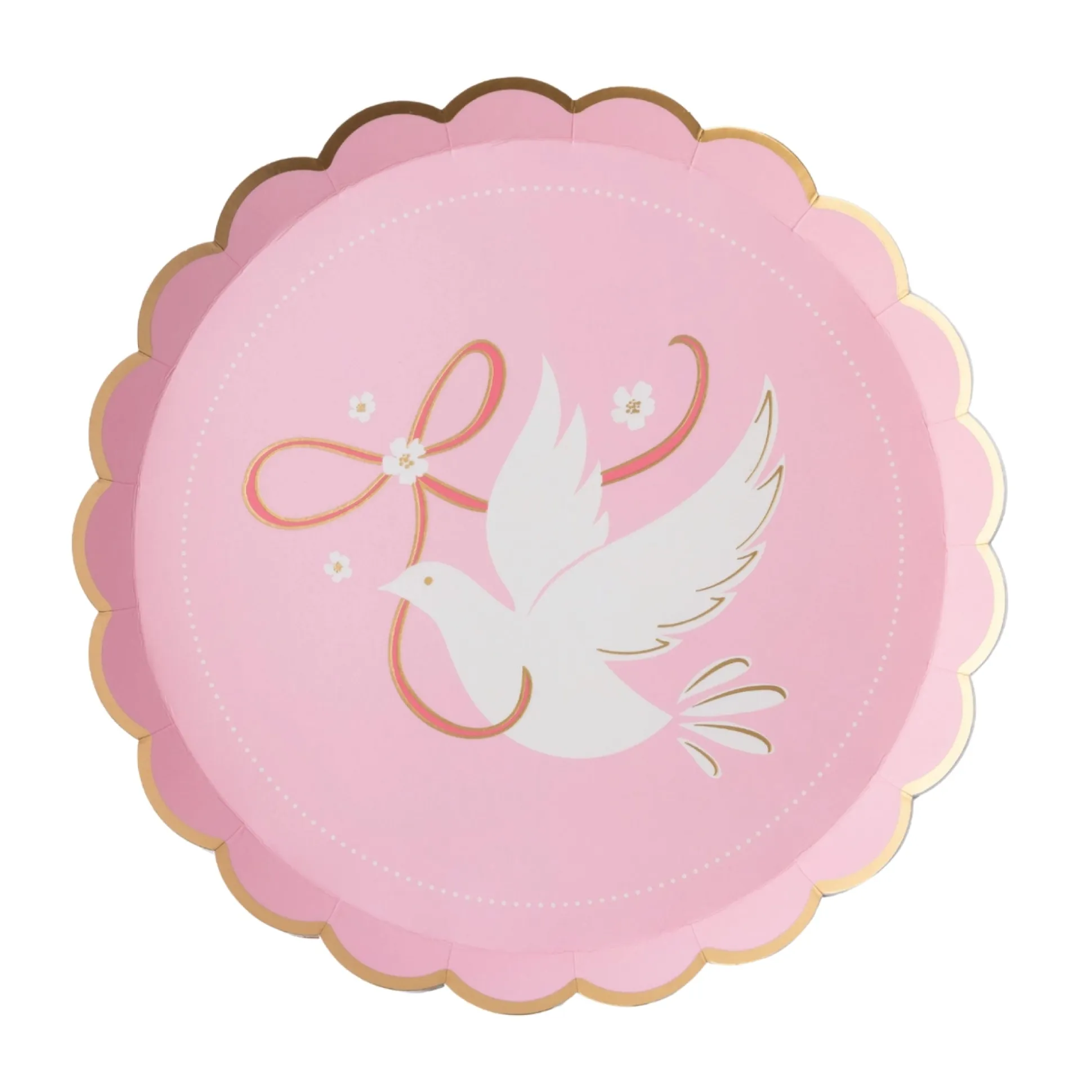 Dove Petal Pink Dessert Plates 8ct