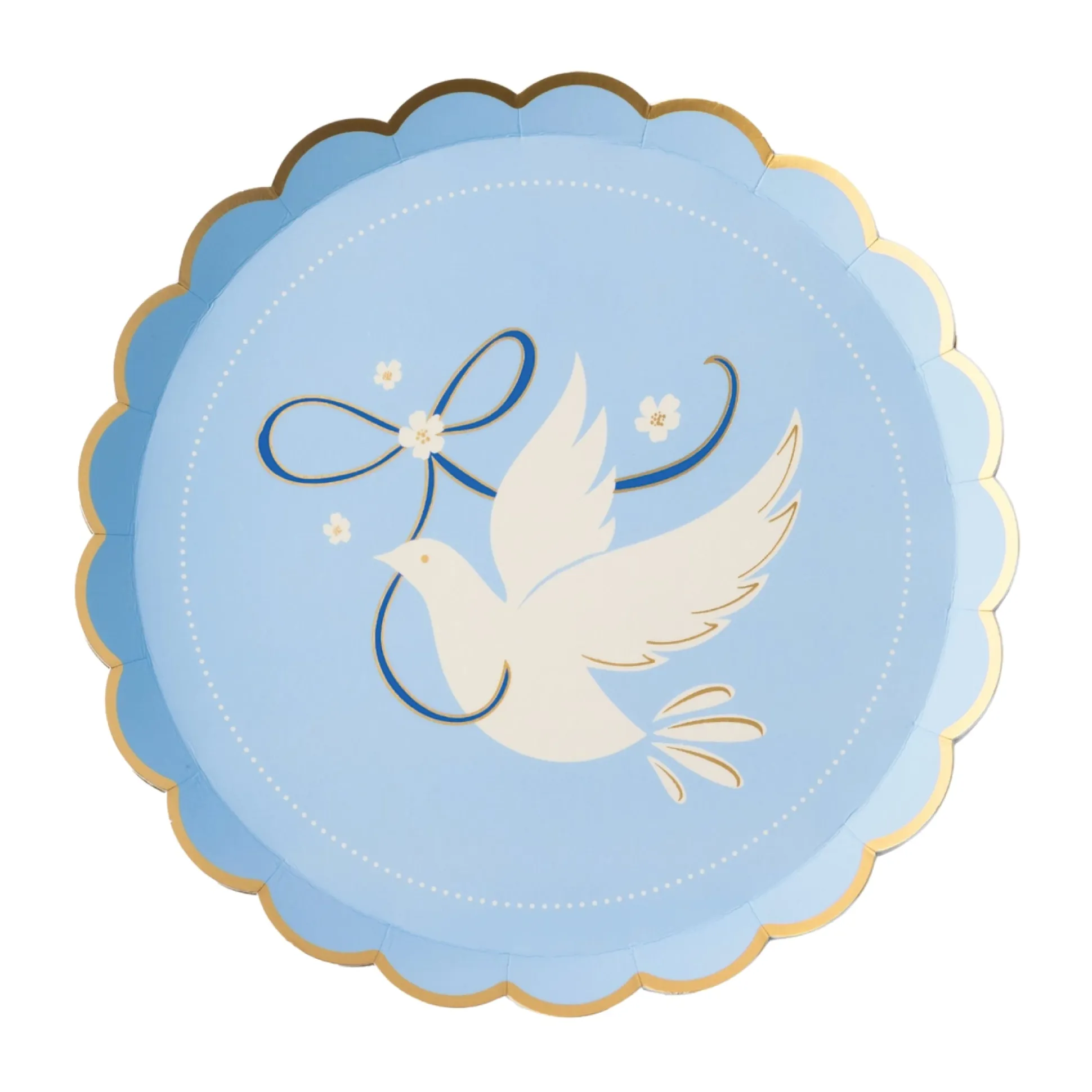 Dove Sky Blue Dessert Plates 8ct