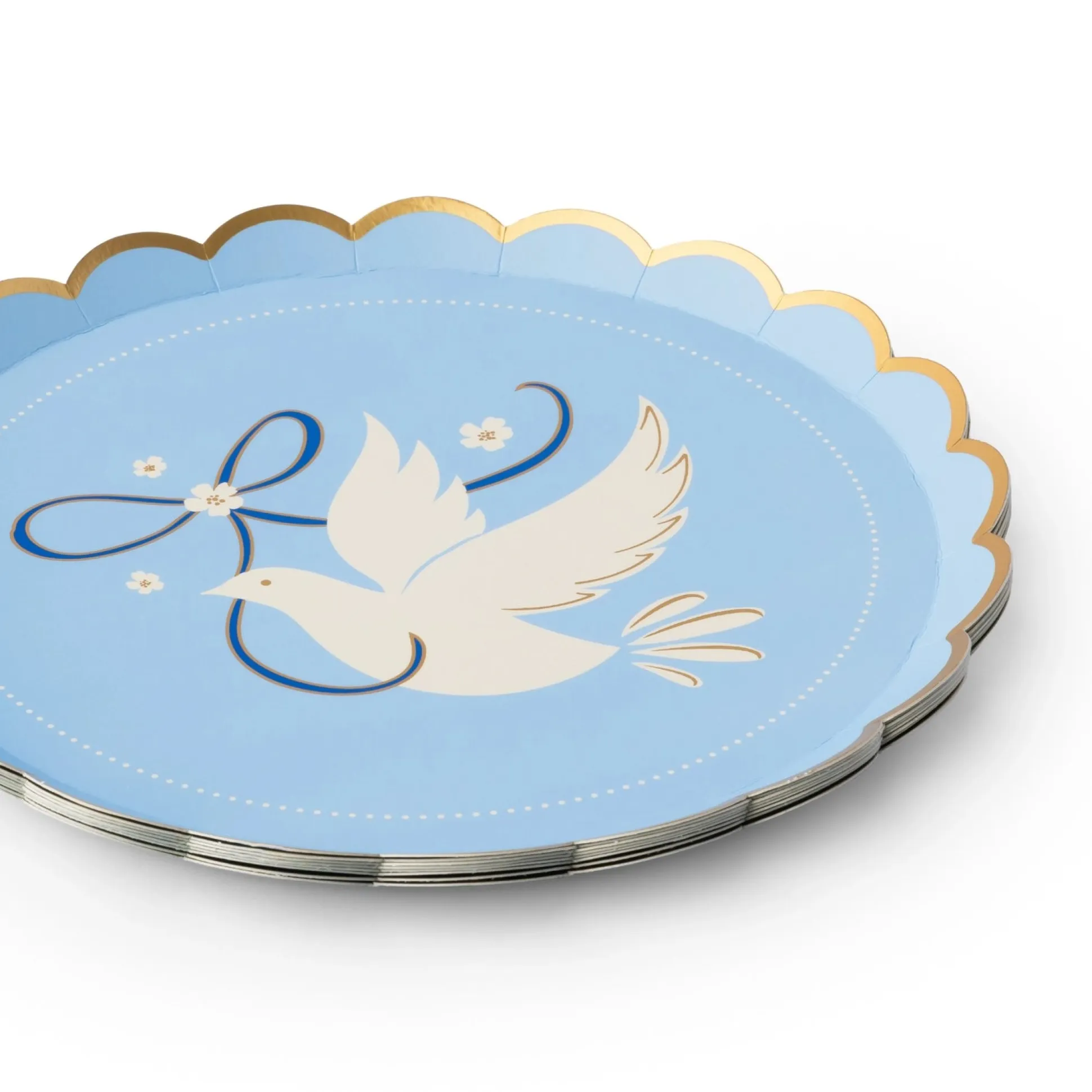 Dove Sky Blue Dessert Plates 8ct