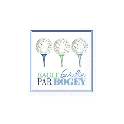 Eagle Birdie Par Bogey Golf Dessert Napkins 20ct