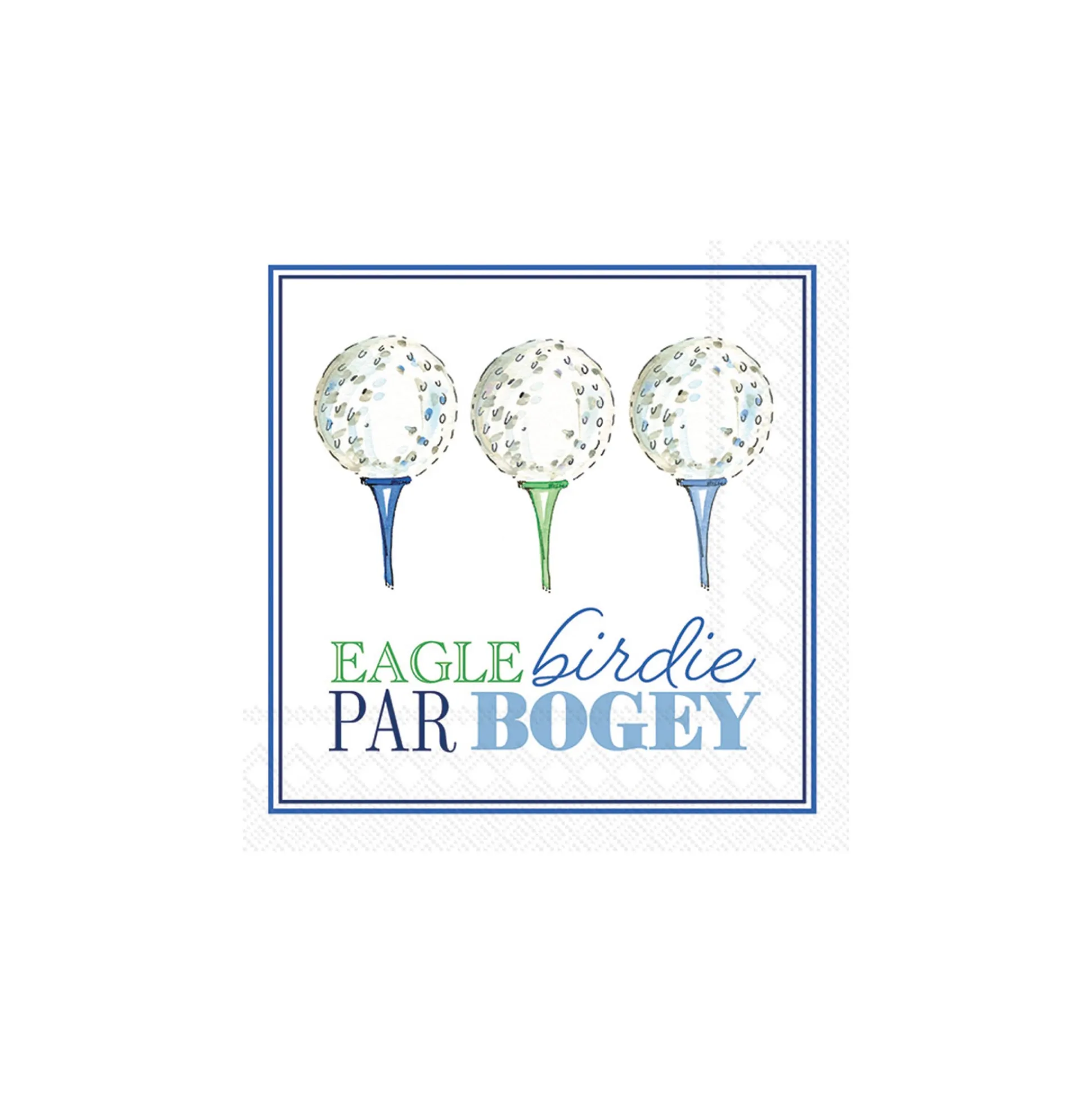 Eagle Birdie Par Bogey Golf Dessert Napkins 20ct