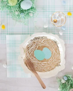 Easter Egg Nest Plates 8ct