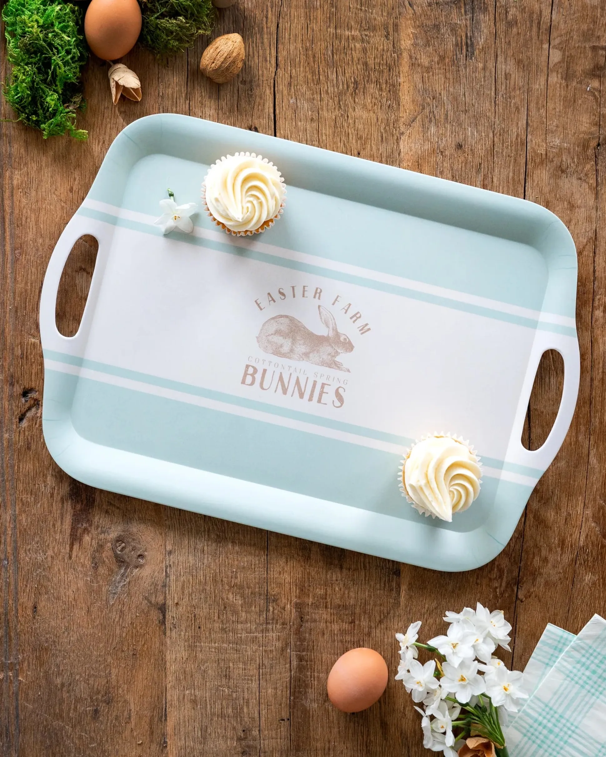 Easter Farm Reusable Bamboo Serving Tray 1ct