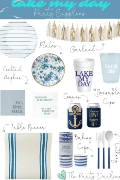 Eat. Drink. Beach. Dessert Napkins 20ct