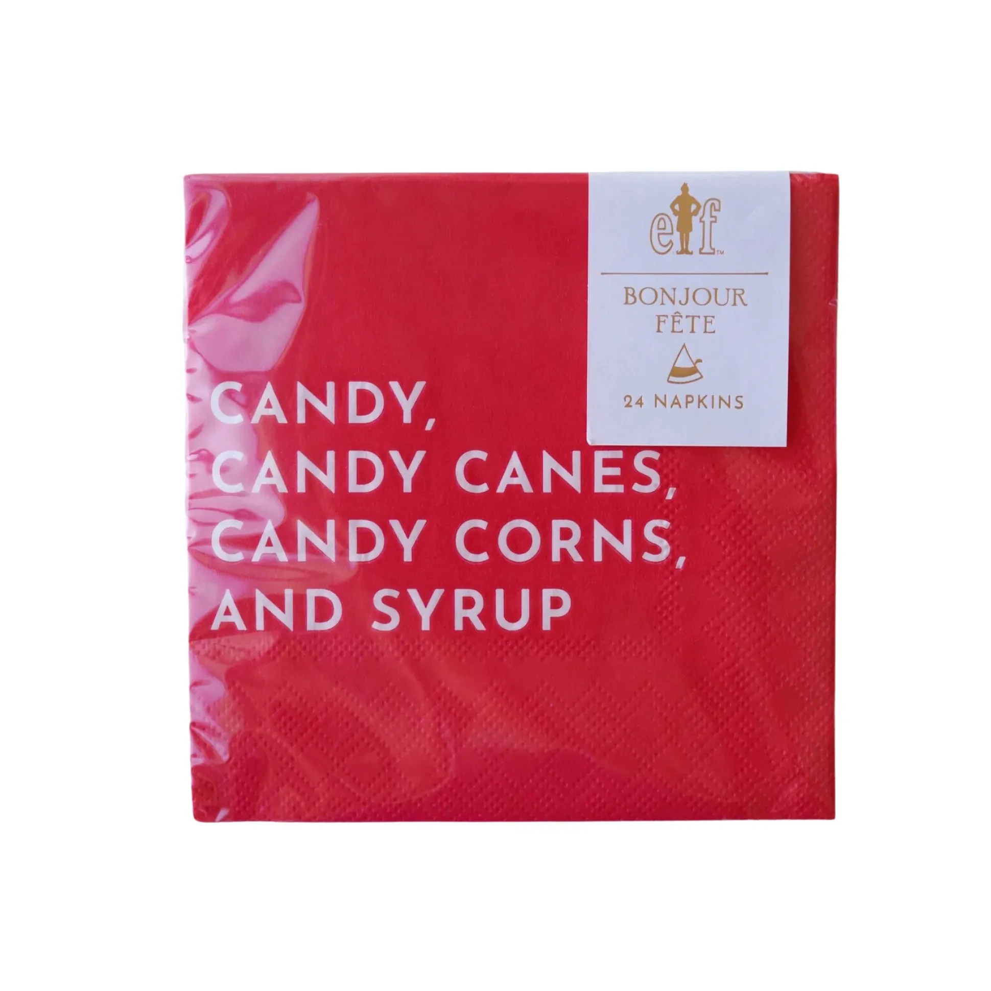 Elf Candy Red Dessert Napkins 24ct