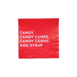 Elf Candy Red Dessert Napkins 24ct