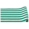 Emerald Green Cabana Stripe Table Runner 12.5ft