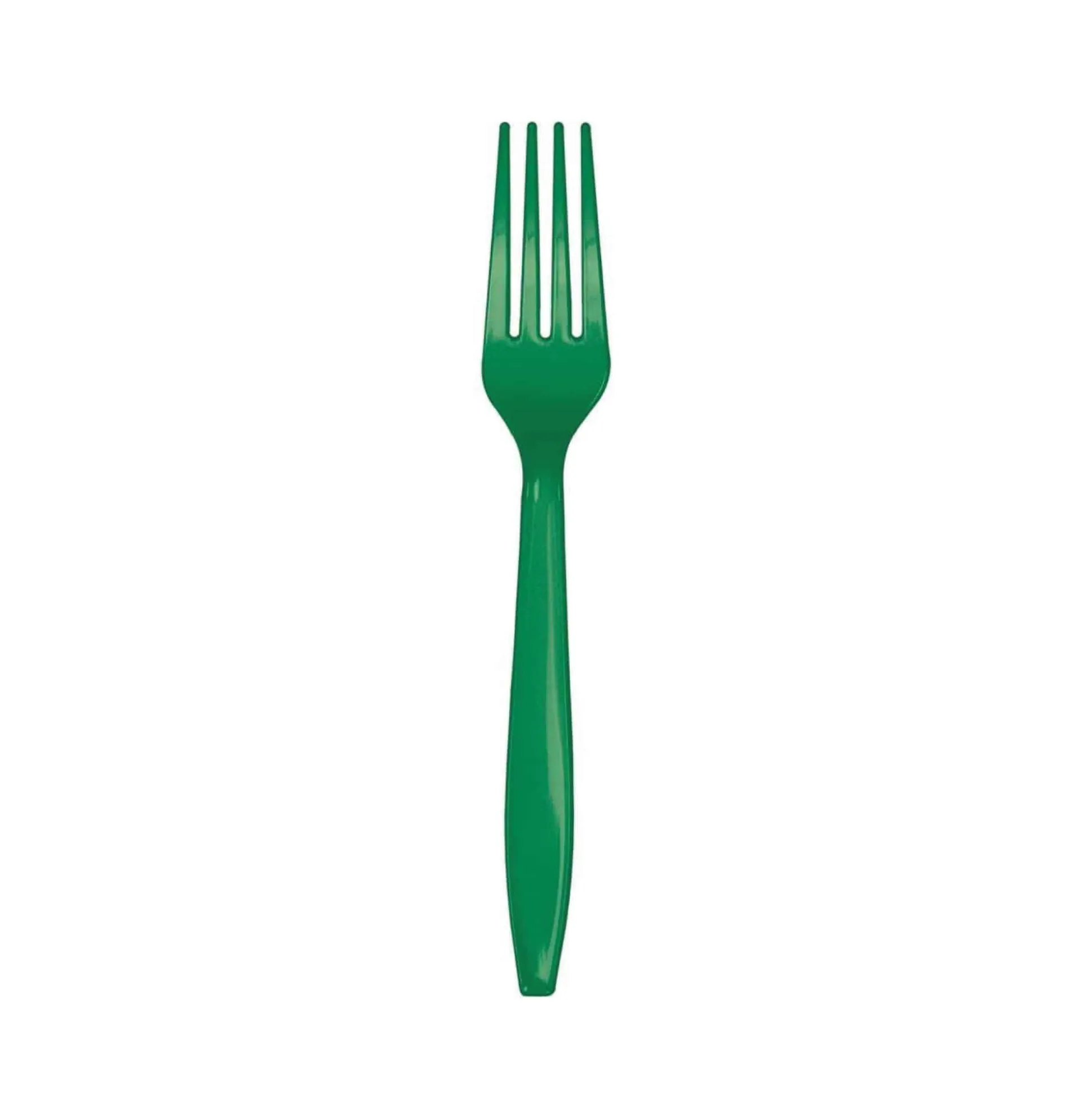 Emerald Green Plastic Forks 24ct