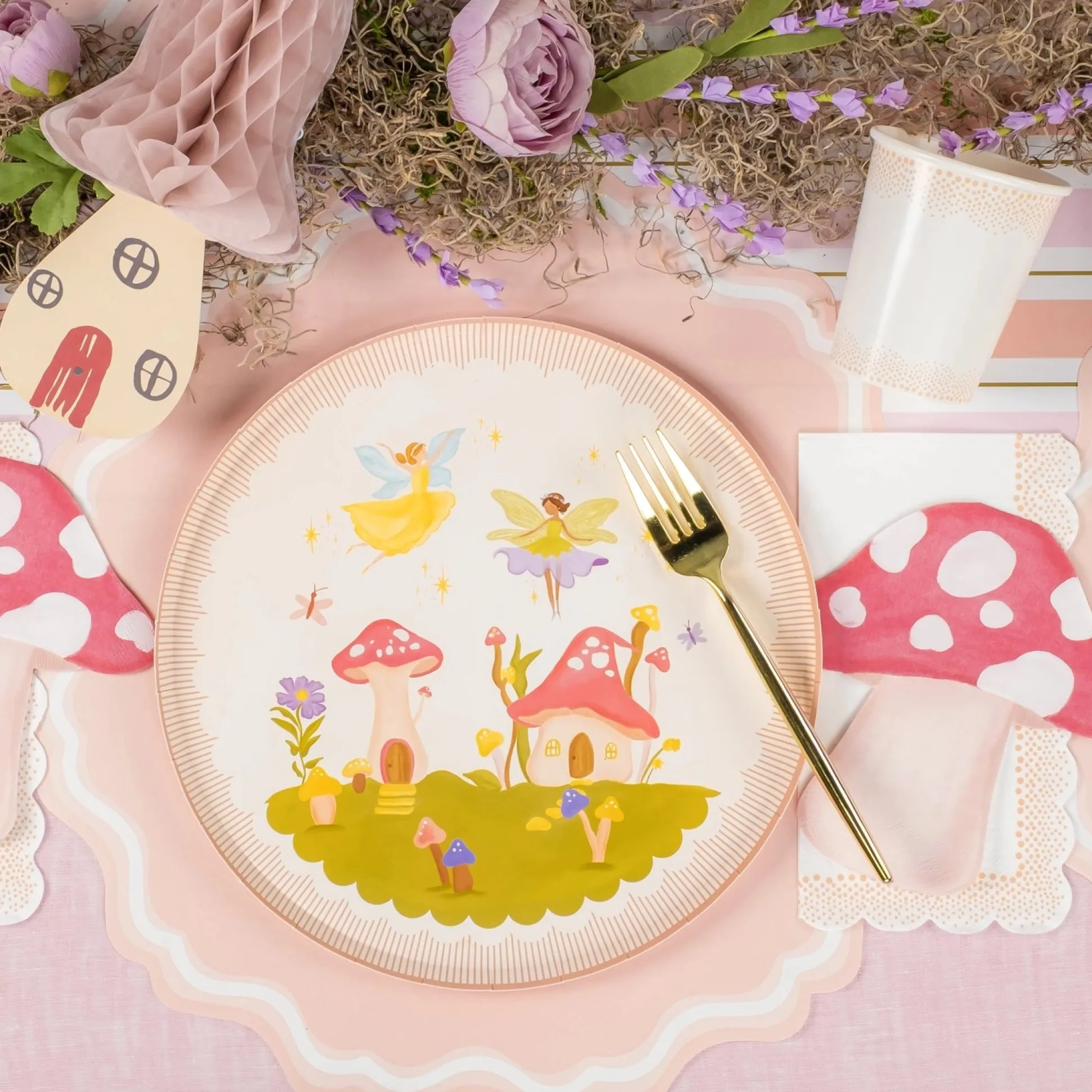Fairy Garden Dinner Plates 8ct