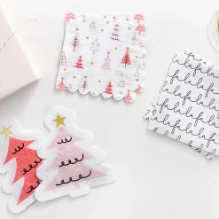 Fa La La Christmas Dessert Napkins 20ct